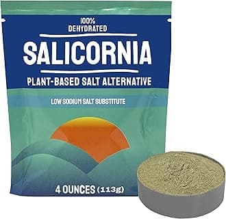 Green Salt Salicornia, Low Sodium Salt Alternative, Plant Based and Umami Seasoning, 100% Natural and No Additives 4 Ounces