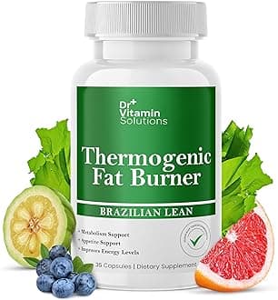 Thermogenic Fat Burner Brazilian Lean - Weight Loss Pills for Women & Men | Appetite Suppressant & Metabolism Booster w/Green Tea, Garcinia | Belly Fat, Energy & Bloating Support - 35 Capsules