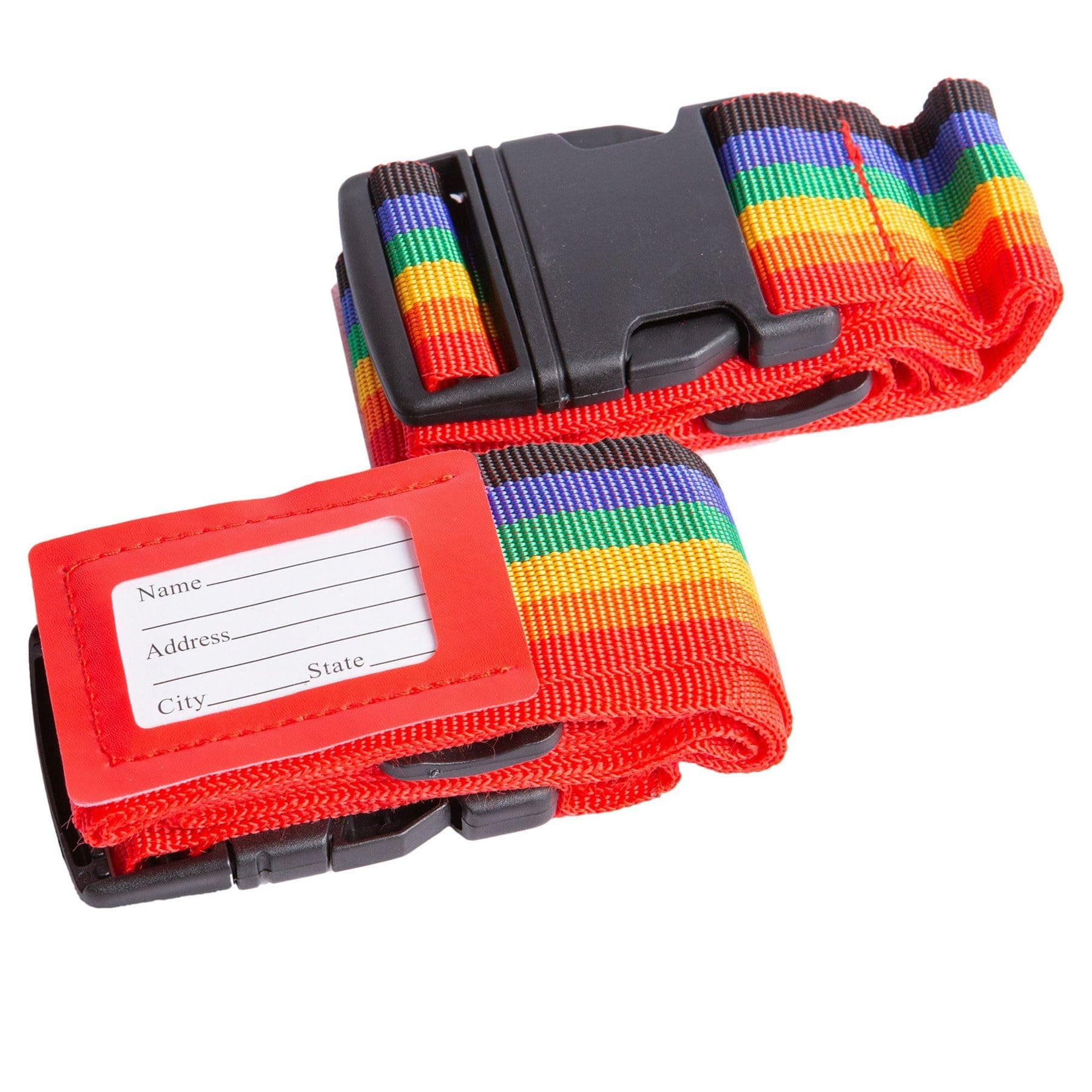 Ashley Housewares 2pc Adjustable Luggage Strap Set