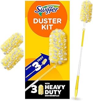 Swiffer 360 Dusters Extender Kit, 3 Unscented Dusters With Extendable handle (Packaging May Vary) by Swiffer