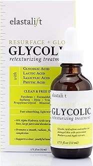 Resurfacing Glycolic Acid Facial Peel Serum, Anti-Aging Dark Spot Corrector Facial Peel Reduces Enlarged Pores, Minimizes Fine Lines, Evens Skin Tone, Exfoliating Chemical Peel, 1.75 Fl Oz