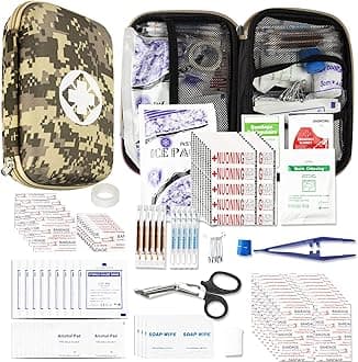 Car-Home Survival First-Aid Kit Emergency-Kit - Camouflage 273Piece Equipment Travel Supplies First Aid Set Home Essentials Camping Hiking YIDERBO