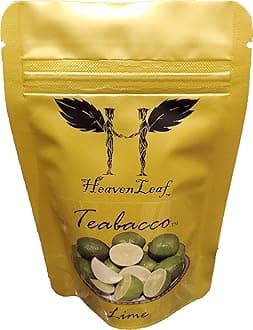 Teabacco (Choose Your Flavors) 100g, World's Best Hookah Shisha Herbal Flavors. 100% Tobacco & Nicotine Free! (Lime)