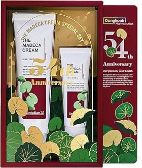 CENTELLIAN 24 Madeca Cream (Special Edition - Burgundy, 1.7+0.5fl oz) - Centella Moisturizer for Face, Korean Skin Care. Dry, Sensitive Skin. TECA, Centella Asiatica, Madecassoside