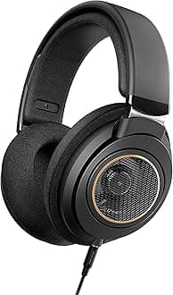 Over Ear Open Back Stereo Headphones Wired with Detachable Audio Jack, Studio Monitor Headphones for Recording Podcast DJ Music Piano Guitar (SHP9600)
