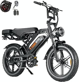 Moped Style 1500W/2000W Electric Bike for Adults,28mph/30mph/33mph Ebike&34-180Miles PAS Range,48V15.6ah/18.2ah/ (874Wh) Larger Battery, 20'' Fat Tire Electric Bike,UL Safety Certified.