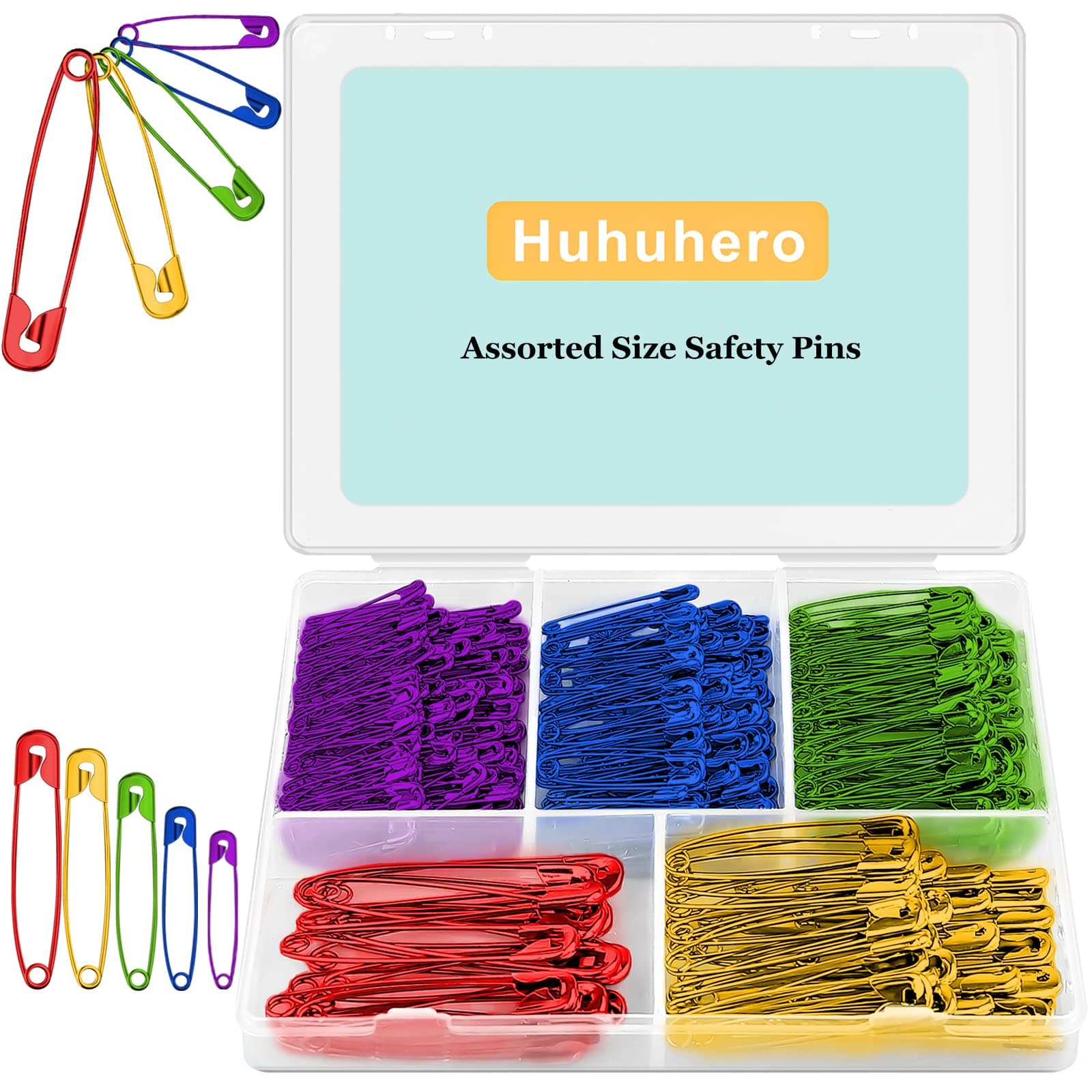 5 Colors Safety Pins