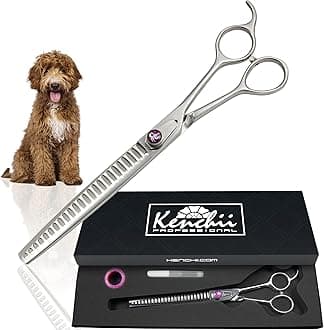 Scorpion 24 Tooth Blending Scissors for Dogs and Pets - Premium Steel Scissors for Dog Grooming - Dog Shears Pet Grooming Accessories - Pet Hair Trimming Scissor