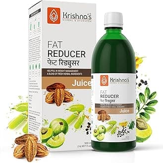 Krishna's Herbal & Ayurveda Fat Reducer Juice - 500 ml | 12 Powerful herbs for Weight Management | Amla, Harad, Daru Haridra, Sunn Hemp | Aids Metabolism and Digestion