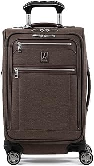 Platinum Elite Softside Expandable Checked Luggage, 8 Wheel Spinner Large Suitcase, TSA Lock, Men and Women