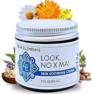 Look NO X MA Skin Soothing Cream 2 OZ | 100% Organic Calendula and Chamomile Infused, Body and Face Moisturizing Cream | Handmade Plant Rich Hydrating Moisturizer for Dry, Irritated, Sensitive Skin