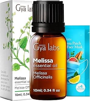 Melissa Essential Oil for Diffuser - Natural Melissa Essential Oil for Skin, DIY, Aromatherapy - Sweet & Herbaceous Scent - 100% Natural (10ml)