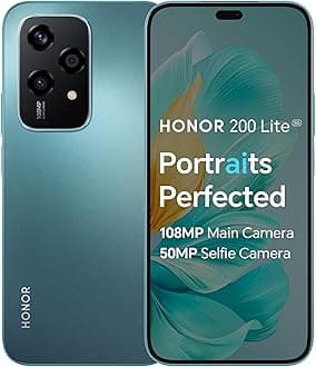 HONOR200 Lite, 5G Dual SIM, RAM 8GB , ROM 256GB, 6,7” Anti-Drop AMOLED Display, 108MP Triple Rear Camera, Cyan Lake - International Version