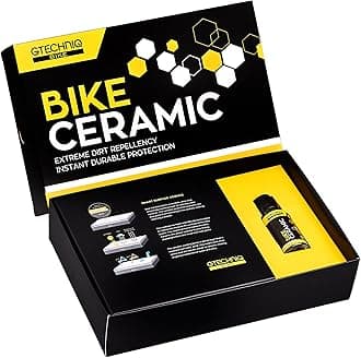 Bike Ceramic Bicycle Paint Protection Kit - Bike Protector Kit for Easy Cleaning - 1 x 100ml Frame Prep Spray, 1 x 15ml Ceramic Protector, 1 x Applicator, 1 x Microfiber Cloth