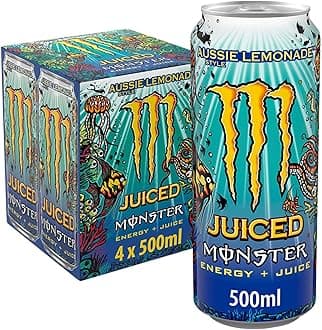 Monster Energy Aussie Style Lemonade, 4 x 500 ml