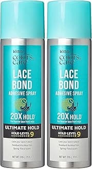 Lace Bond Adhesive Spray Ultimate Hold 11.1 oz. - Adhesive for Lace Frontals, Sweat Proof, Water-Resistant, Fast Drying, Efficient Nozzle, Convenient, Super Secure for All Day
