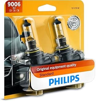 PHILIPSAutomotive Lighting 9006 Standard Halogen Replacement Headlight Bulb, 2 Pack (9006B2)