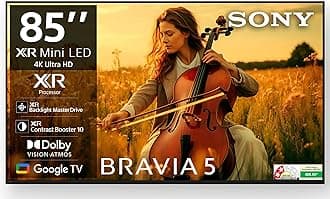 215 cm (85 inches) BRAVIA 5 Series 4K Ultra HD Smart Mini LED Google TV K-85XR55A