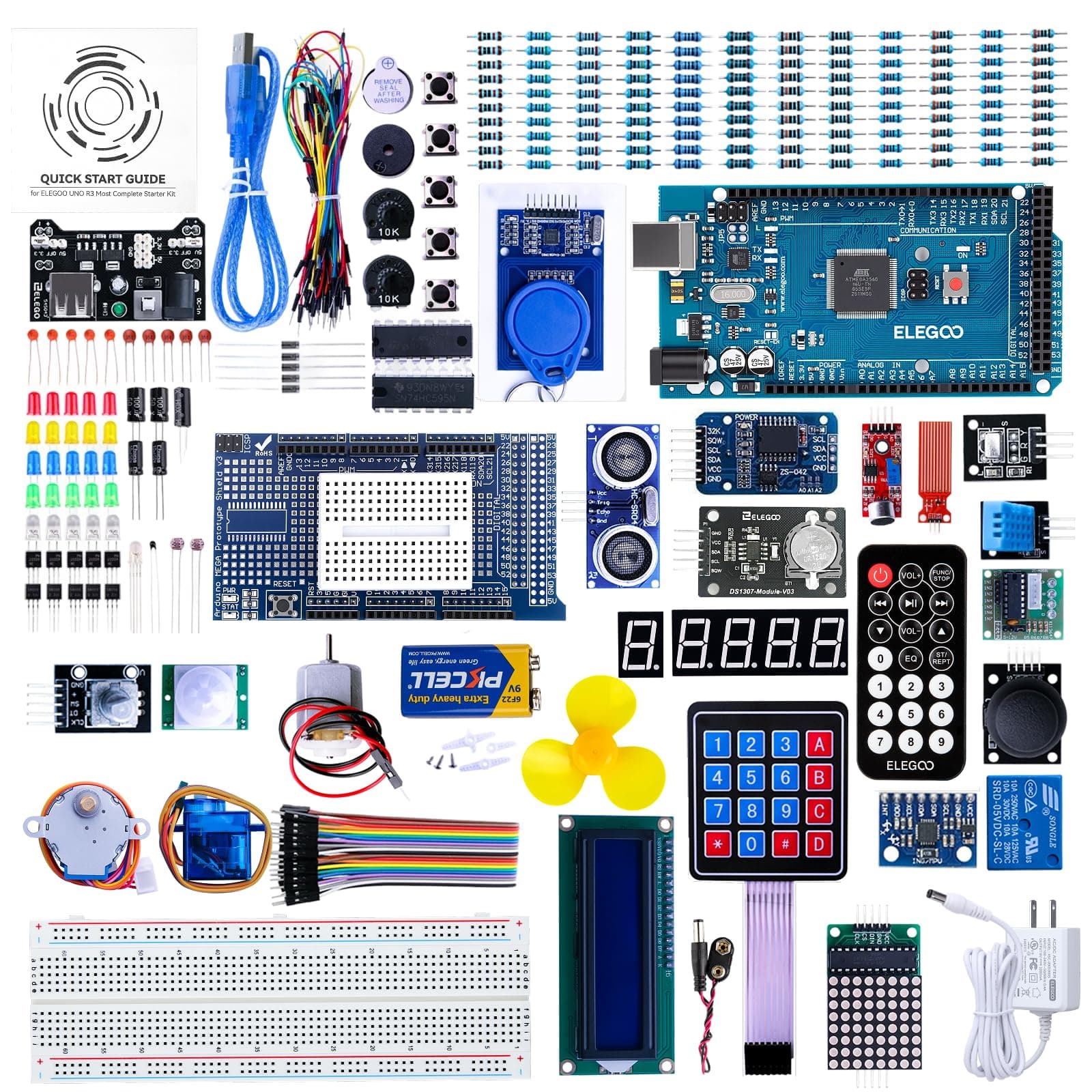 Mega R3 Project The Most Complete Ultimate Starter Kit with Tutorial Compatible with Arduino IDE