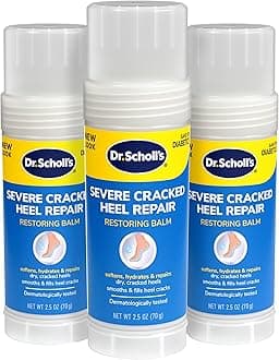 Severe Cracked Heel Repair Restoring Balm 2.5oz, with 25% Urea for Dry, Cracked Feet, Heals and Moisturizes for Healthy Looking Feet, Foot Care, Epsom Salt Soothes, Safe for Diabetics