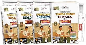 Educart CBSE Sample Paper Class 12 2025-26 - Physics, Chemistry, Biology, & English (Based on latest CBSE Sample Papers Released on 30-07-25) Set for 4 books For 2026 Board Exam Product Bundle – 17 September 2025