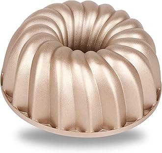 Baker's Secret for Fluted Cake Pan, Fluted Cake Pans, Perfect for Fluted Cakes, Die Cast Aluminum Cake Pans, 2 Layers Non-stick Coating, Novelty Cake Pan - The Cast Aluminum Collection (Classic)