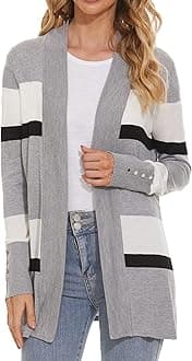 Spicy Sandia Women's Cardigan Sweaters Long Dressy Casual Lightweight Open Front Knit Cardigans for Spring Early Fall