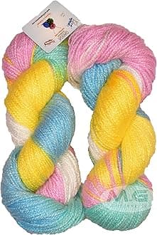 M.G ENTERPRISE Glow Knitting Yarn Wool, Tecoma 200 GMS Woolen Crochet Yarn Thread. Best Used with Knitting Needles, Crochet Needles-YO Art-CJF