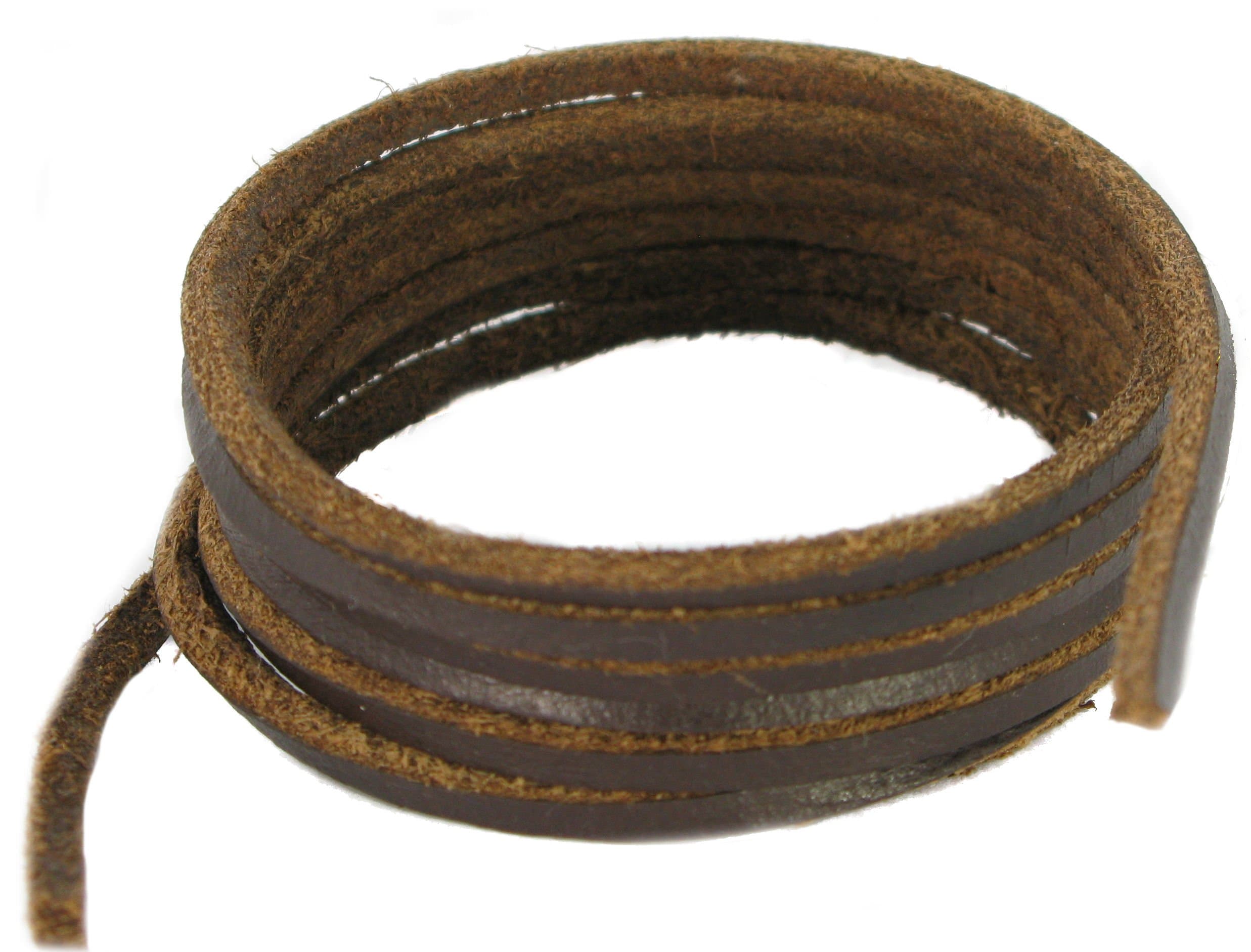 Shoe and Boot Laces - Brown Leather
