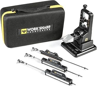 Work Sharp Precision Adjust Elite Knife Sharpener - Adjustable Knife Sharpening System - For Hunting, Serrated & Kitchen Knives