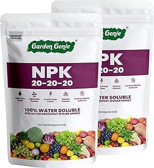 Garden Genie Npk 20 20 20 Fertilizer For Plants 800g | Complete Plant Food For Growth Boost, Fruiting & Flowering | Ideal For Home, Indoor, Outdoor Gardening