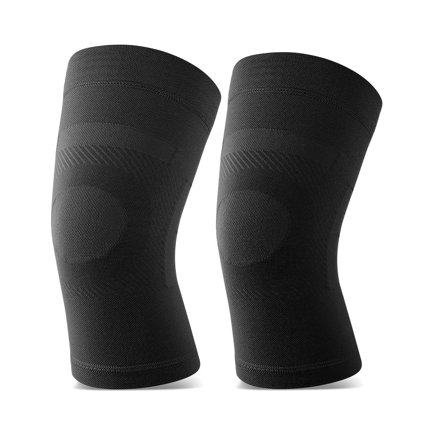 – Knee Sleeves, 1 Pair, Could Be Worn Under Pants, Lightweight Knee Compression Sleeves for Men Women, Knee Brace Support for Joint Pain Relief, Arthritis, ACL, MCL, Sports, Injury Recovery, Black XXL