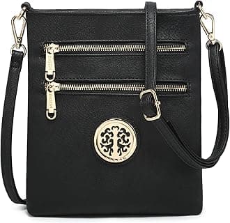 - Women Small Crossbody Bag Lightweight Shoulder Purses Multi Zipper Pockets Phone Purse Handbag
