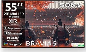 Sony 139 cm (55 inches) BRAVIA 5 4K Ultra HD Smart Mini LED Google TV K-55XR50