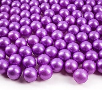 Galashield Marbles for Vases | Glass Marbles Bulk Vase Fillers | Glass Beads for Vases, Purple Round Marble 5lb, (Approx. 420 pcs)