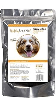 Healthy Breeds Australian Shepherd Jerky Bites Chicken & Rice Recipe Dog Treats 5 oz