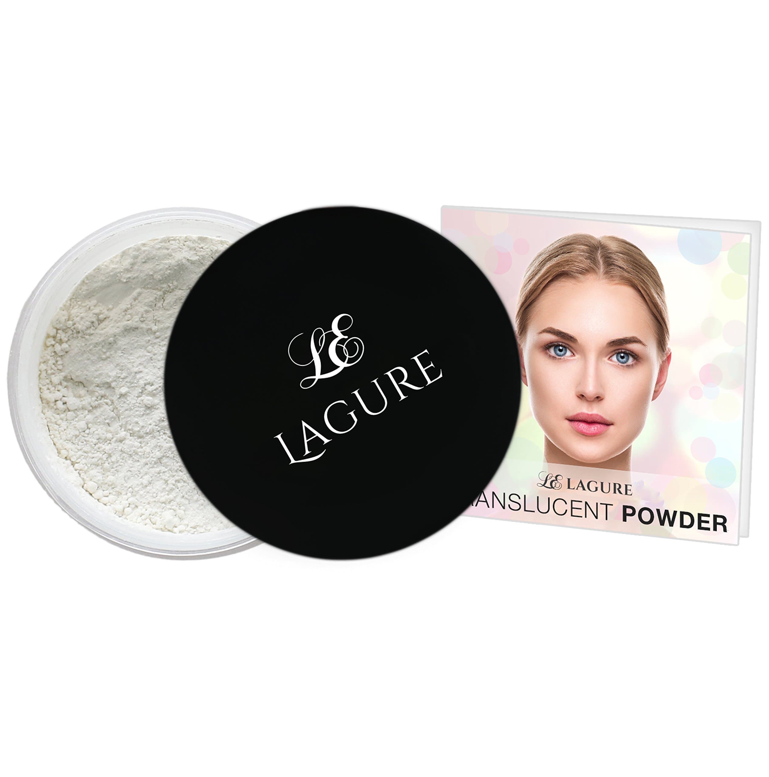 Translucent Setting Powder - Best for Oil Control, Baking, Highlighting, Finishing Makeup - Lightweight, Flash Friendly, Cruelty Free - Includes Velour Puff