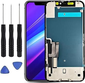 for iPhone 11 Screen Replacement for iPhone 11 5G Screen Replacement A2111 A2223 A2221 LCD Display digitizer Touch Screen with Tools Black 6.1 Inch