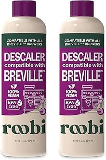 Roobi Compatible Descaling Solution. Specially Formulated to Clean & Descale your Machine. 2 Uses per Bottle, 2 Pack. Eco-Friendly Carbon Neutral Maintenance Kit.