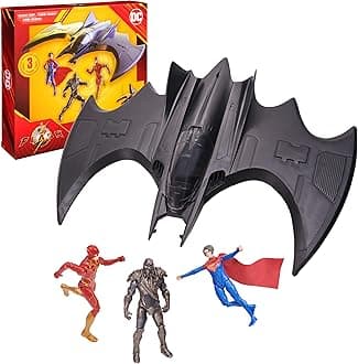 The Flash Batwing Battle Set (Amazon Exclusive)| Supergirl, NAM-Ek, Flash Action Figures, 4-inch | Kids Toys for Boys and Girls Ages 4+
