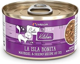 Weruva Cats in The Kitchen, La Isla Bonita with Mackerel & Shrimp Au Jus Cat ...