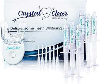 Kit, USA Dentists Approved, Teeth Whitening Gel with LED Light, 30ml Gel and Tray