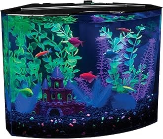 GloFish Aquarium Kit Fish Tank with LED Lighting and Filtration Included