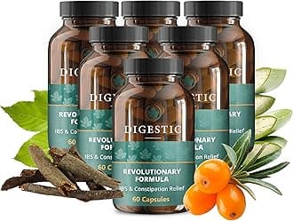 Laxative for Constipation Relief, Stool Softener 100% Natural, 360 Capsules, Colon Detox Cleanse, Bloating and Gas Relief