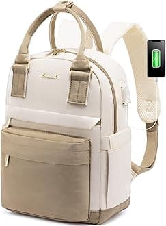 Mini Backpack for Women Stylish Waterproof Backpack Purse with USB Port, Cute Bookbag for College School Travel