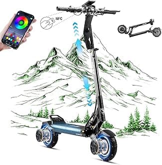 eAhora Tiger Max Electric Scooter Adults, 3000W Dual Motor Electric Scooter up to 37 Mph, 48V 20Ah&45 Miles Foldable Electric Scooter for Adults, Off Road Electric Scooter with UL 2272, E-ABS, NFC