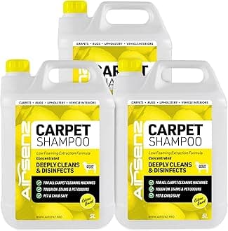 Professional Carpet Shampoo - Low Foaming Extraction Formula Suitable For All Carpet Cleaning Machines (Citrus Burst, 15L)