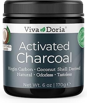 Virgin Activated Charcoal Powder, Coconut Shell Derived, Food Grade, 6 Oz
