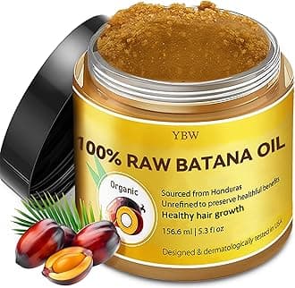 Raw Batana Oil by Dr. Sebi Organic Raw Honduras Oil for Hair Growth - 100% Pure & Natural for Thicker, Stronger Hair for Men and Women