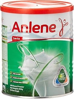 Anlene Milk Powder, Low Fat, Nutritious Dairy Formula, Rich in Vitamins & Protein, Ideal for Coffee & Tea Beverages, Tin, 400g